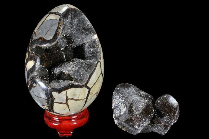 Septarian Dragon Egg Geode - Removable Section #89575
